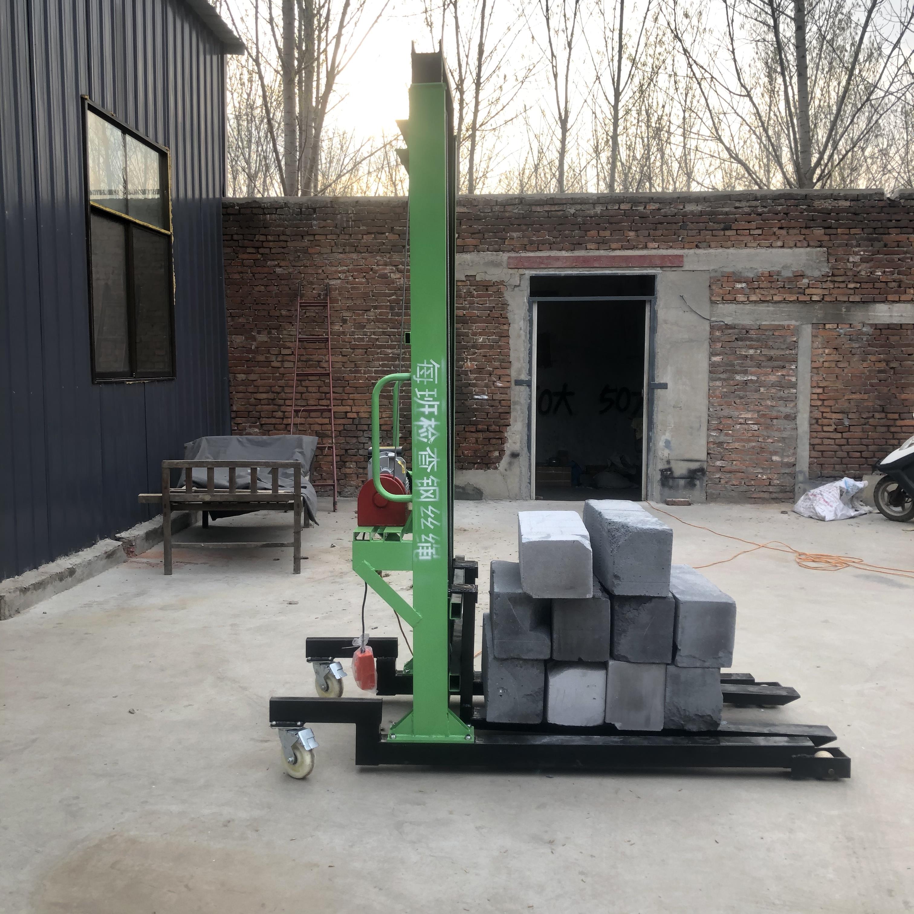 加气块堆高车电动上砖机室内移动方便