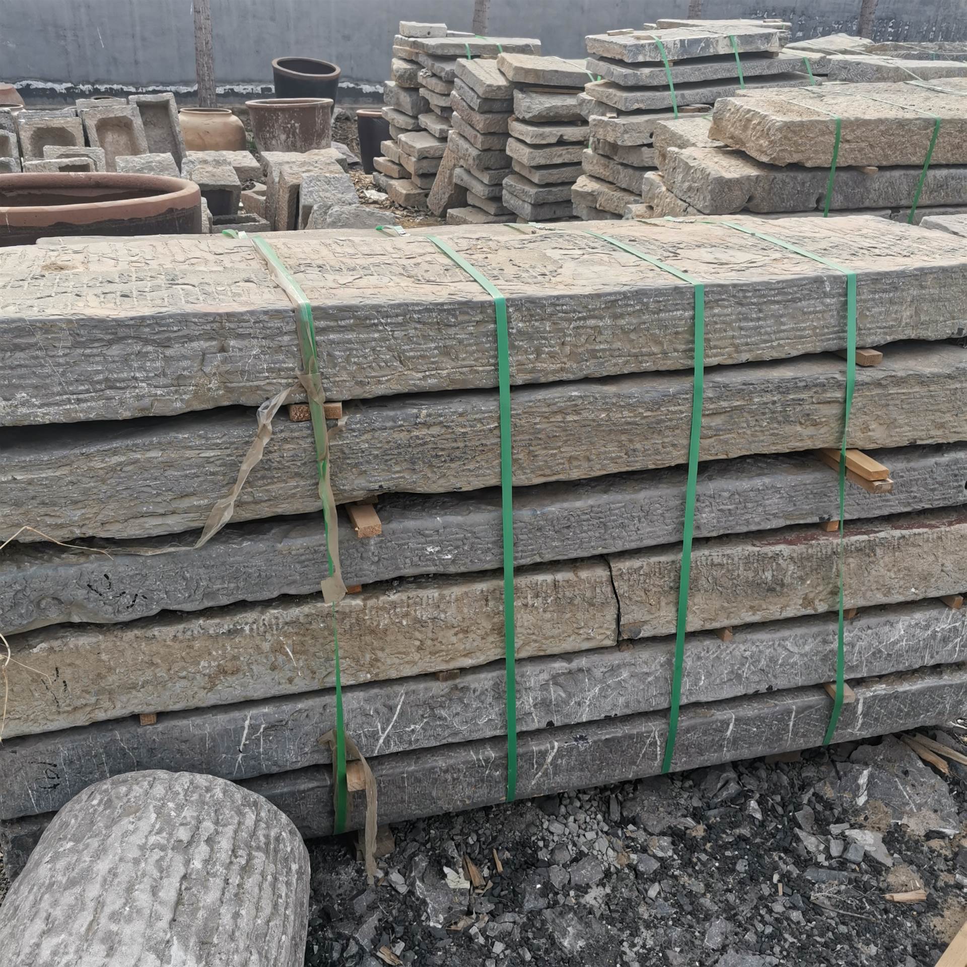 复古景区老石板铺路启杰民俗旧石板