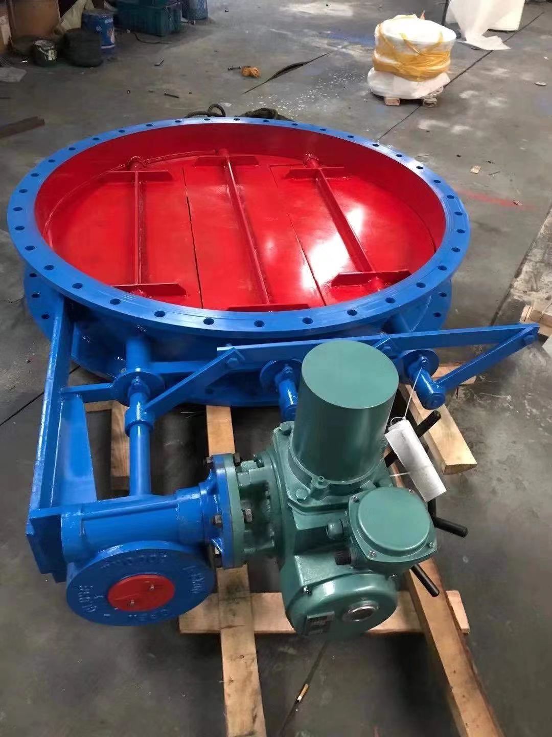 电动钢质圆形百叶蝶阀