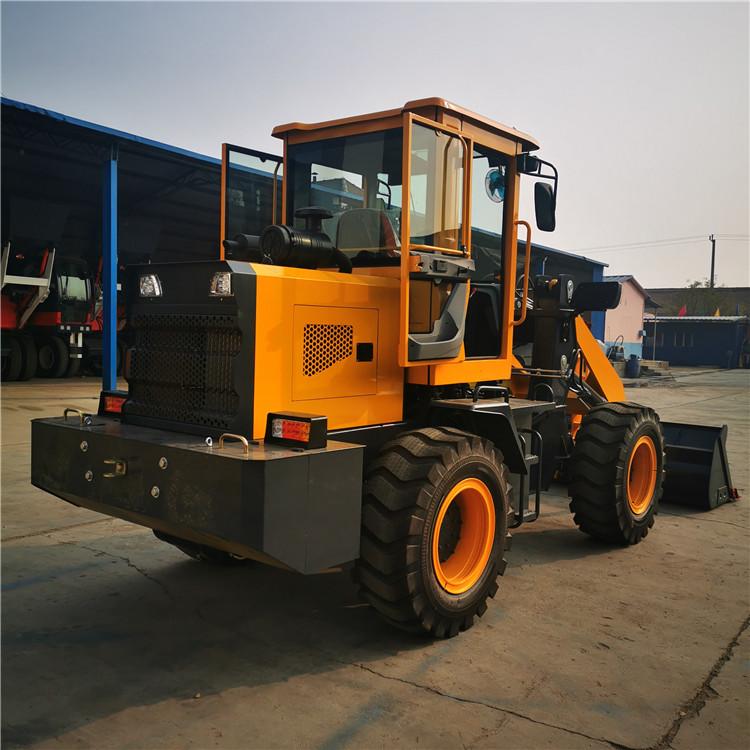 小型推土机20型四驱柴油铲车工地抓木机建筑液压装载机