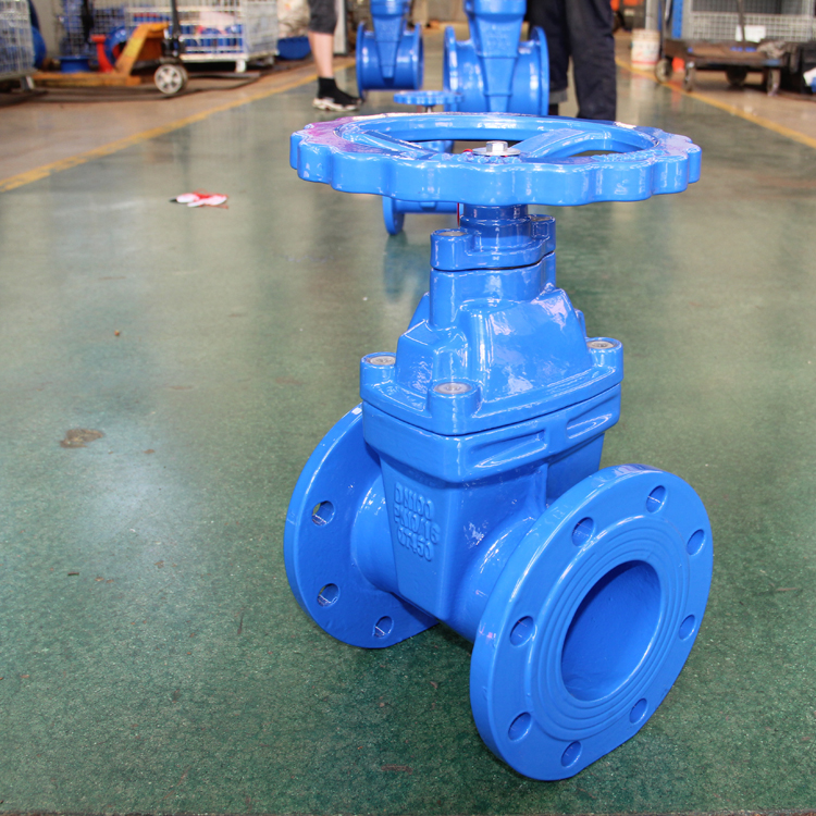 江皓阀门电动闸阀球墨铸铁软密封闸阀dn65法兰闸阀