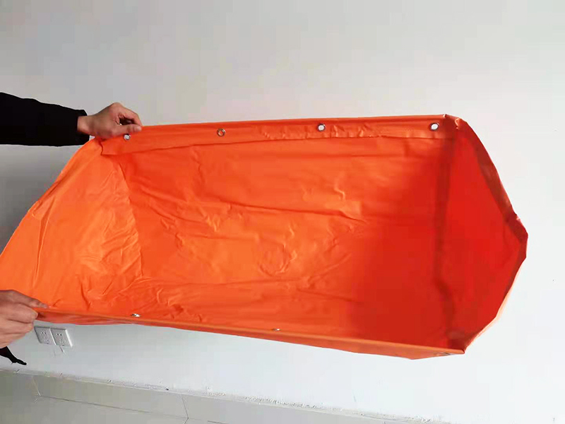 矿井隔爆水袋 阻燃不渗漏 80升隔爆水袋吊挂标准