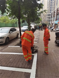 重庆划线价格 小区工厂道路划线 马路划线