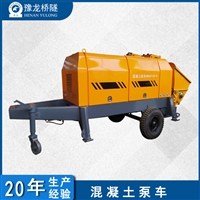 车载式混泥土泵车 泵车打混凝土视频60拖泵车泵混凝土农建泵