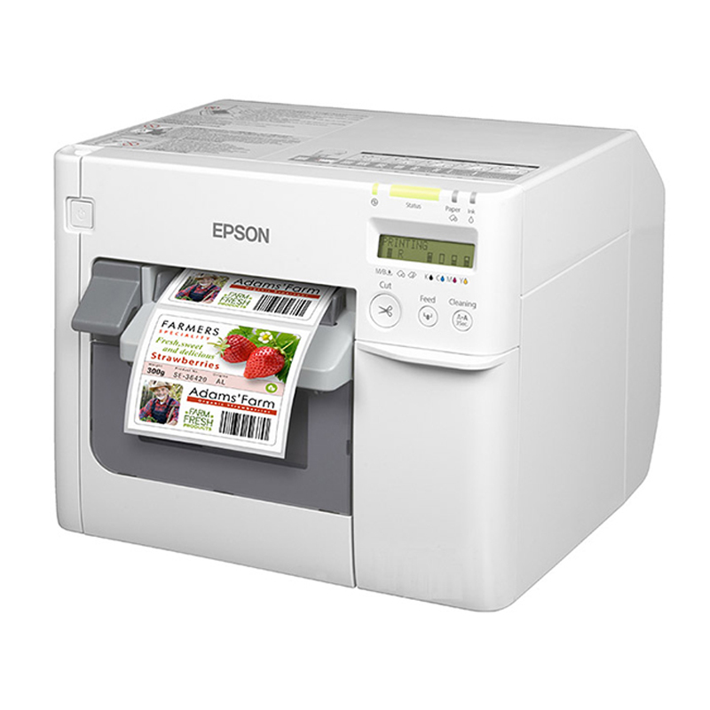 epson爱普生tm-c3520彩色标签机 二维条码商标标贴纸打印机