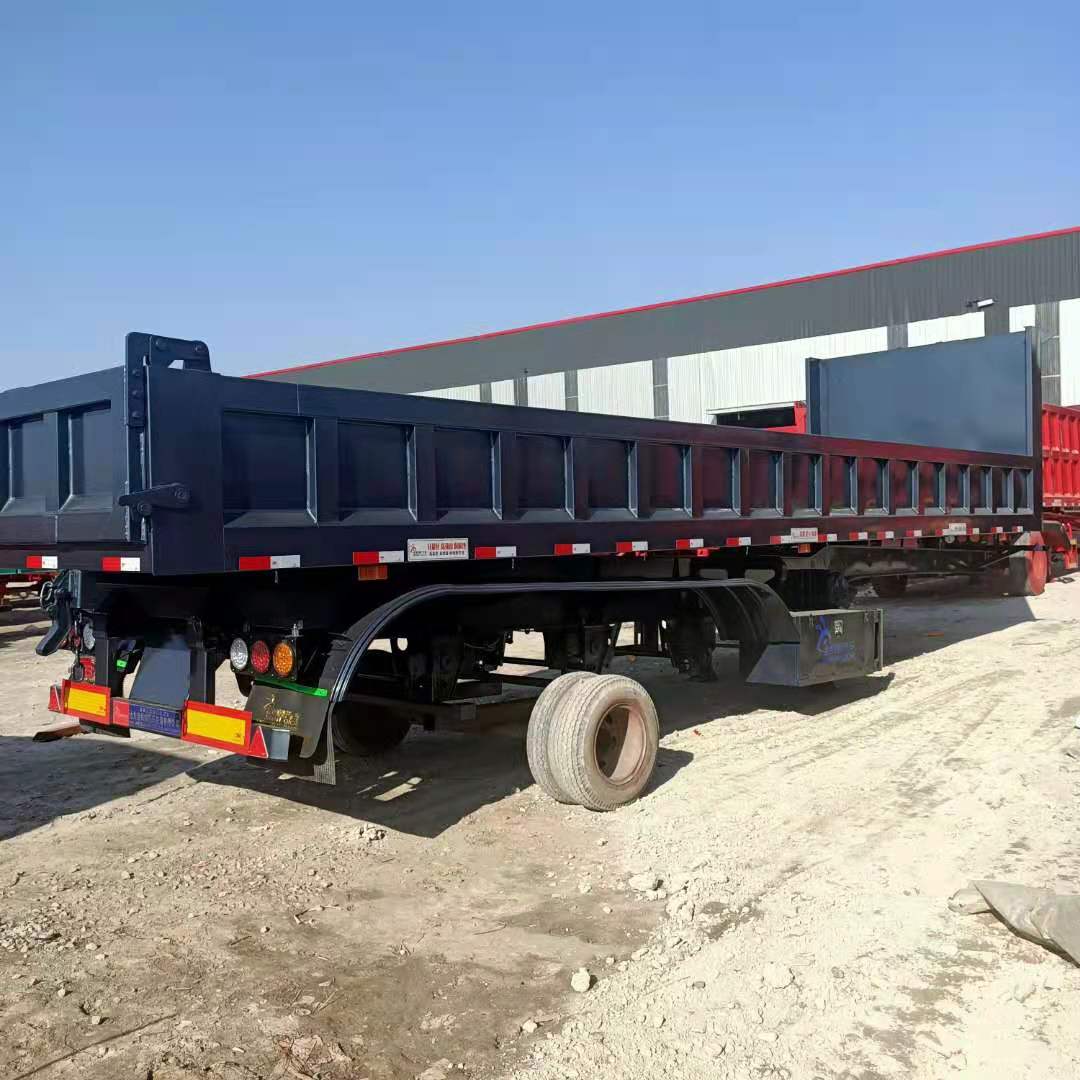 一体立翻半挂车u型后翻自卸半挂车轻量化后翻自卸车批发报价