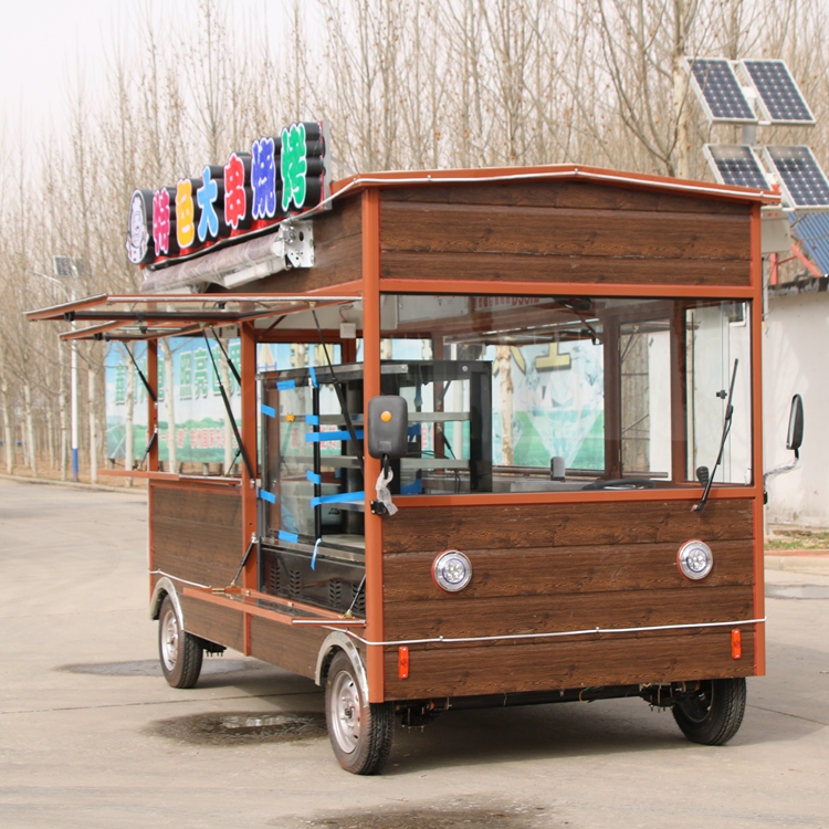 多功能摆摊四轮餐车移动美食早餐车奶茶餐车量大优惠厂家定制