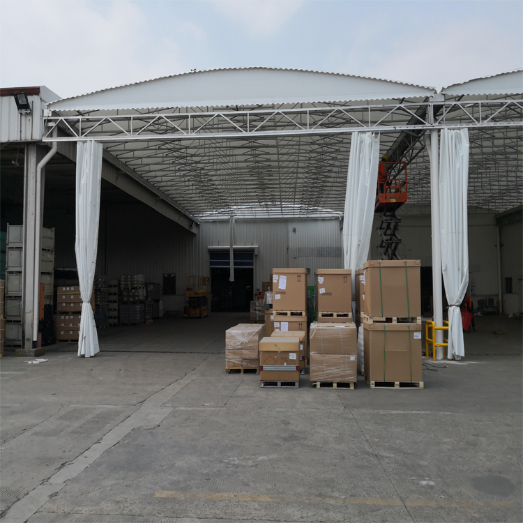 大型推拉棚推拉仓库雨棚产品规格齐全