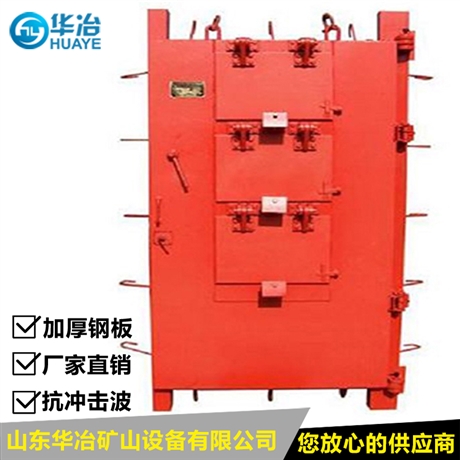 华冶 FM2500/1118抗冲击波密闭门 矿用橙色密闭门厂家
