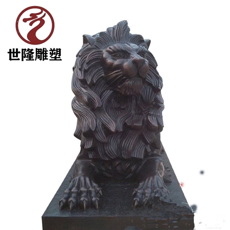 定制纯铜狮子雕塑 广场狮子铜雕 大型铜狮子来图制作