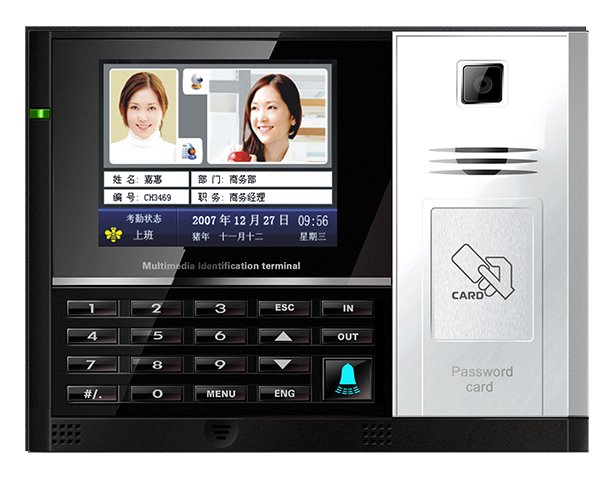 F6C刷卡考勤机展示