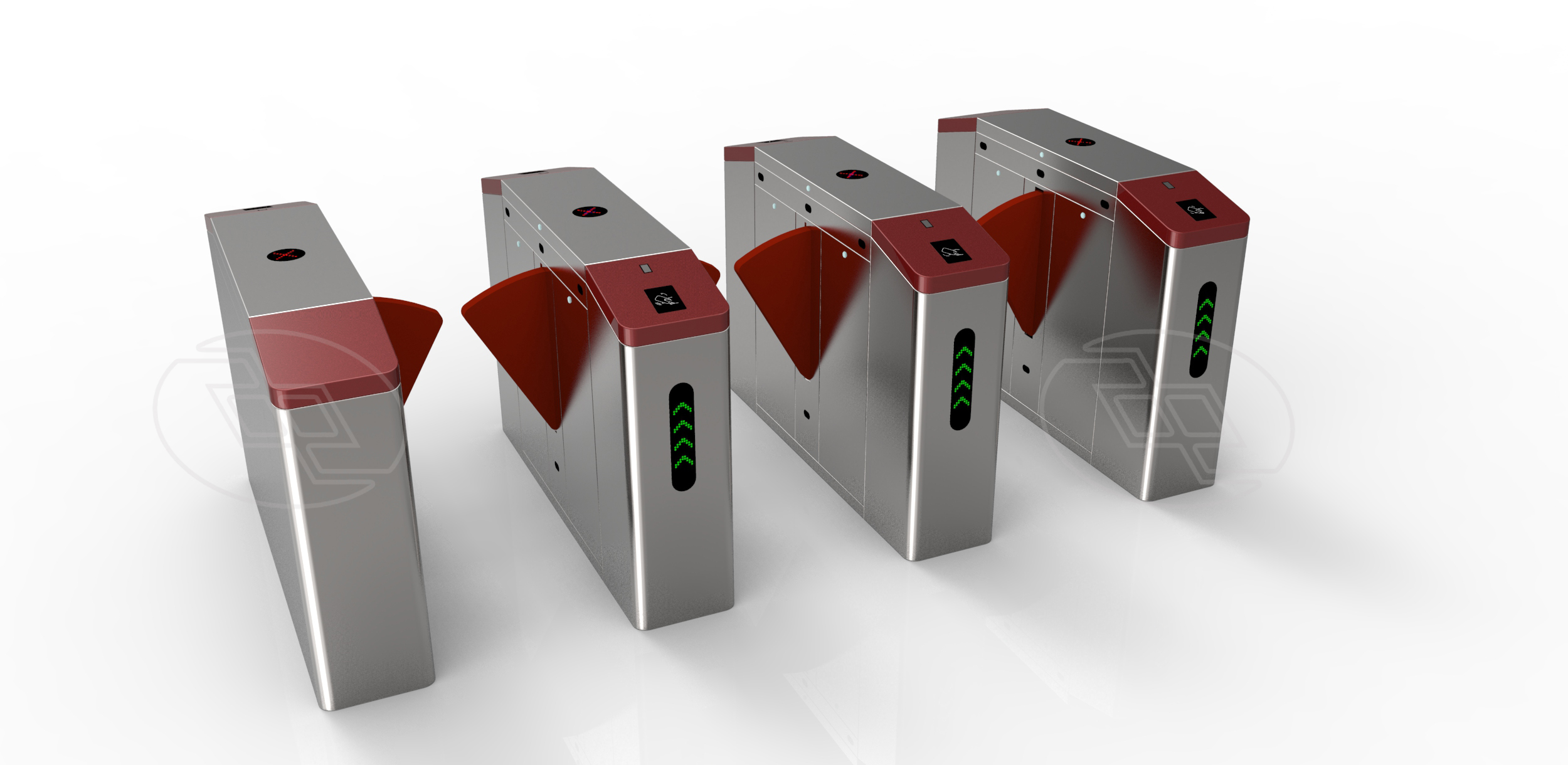 中烨通道翼闸门禁考勤机刷卡zyyz390小区票务门