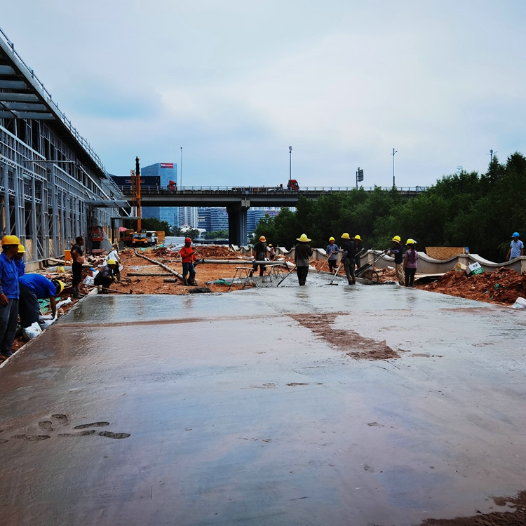 深圳龙岗现浇路面施工队道路施工地坪混凝土施工
