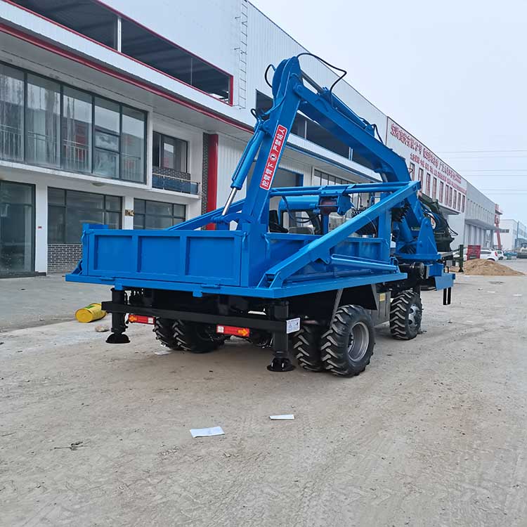 液压全自动下葬车四驱农用龙门吊精达可订制