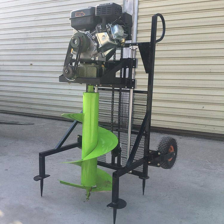 衡水手扶小型地钻深坑便携式电线杆汽油挖坑机便携式汽油挖坑机