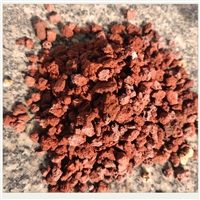 海滨 大块火山岩 园林景观 安徽滤料用火山石 2-3cm红色火山石