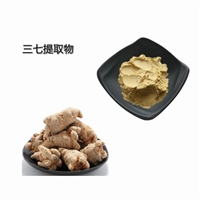 三七提取物  皂甙苷提取物 10：1 喷雾干燥粉  水溶