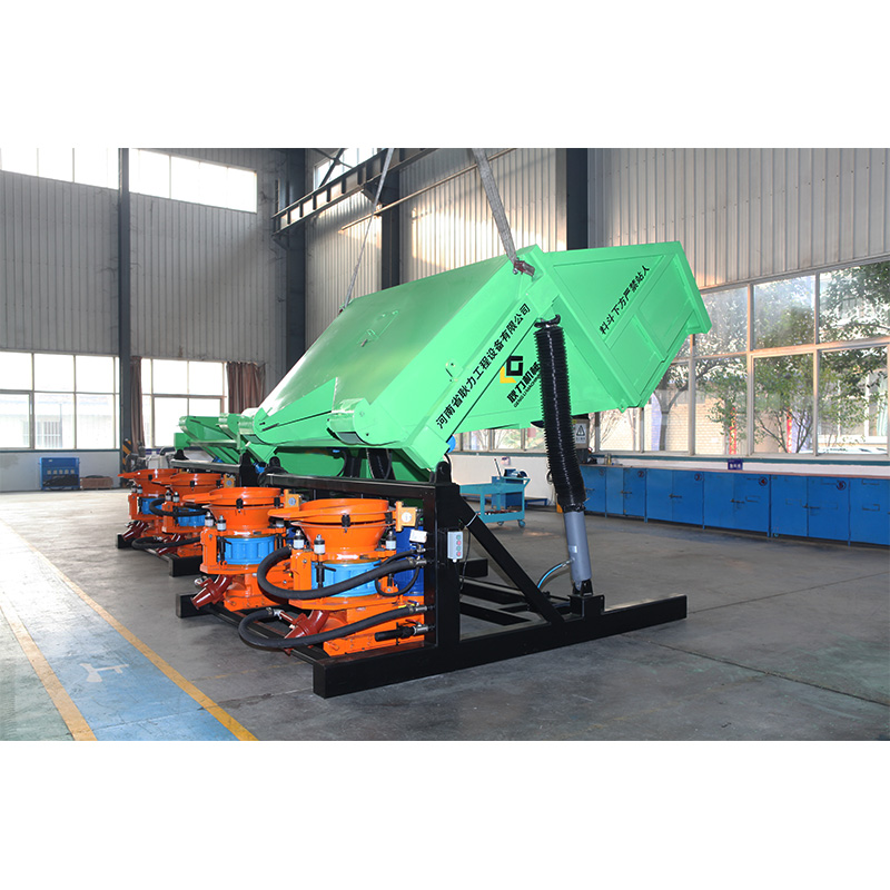 耿力吊装式喷浆车 新型简化版上料机 吊装喷浆机组 混凝土自动上料