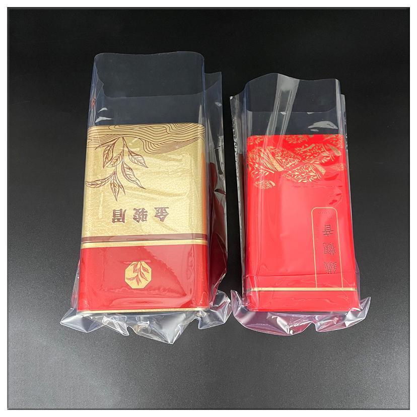 茶叶罐铁罐收缩膜礼盒热缩袋台湾茶吸塑膜包装袋