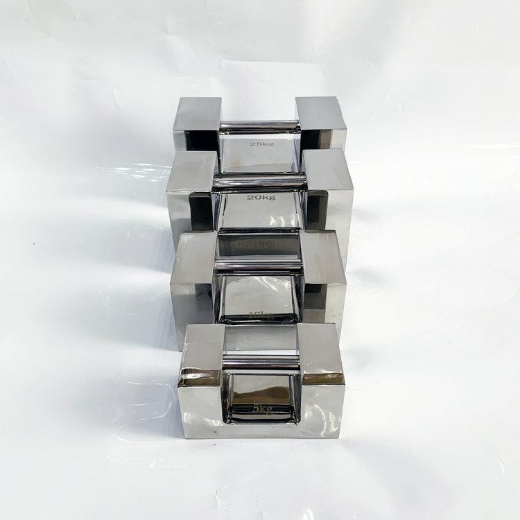 杭州25kg无磁不锈钢标准砝码 25千克锁形配铝盒砝码