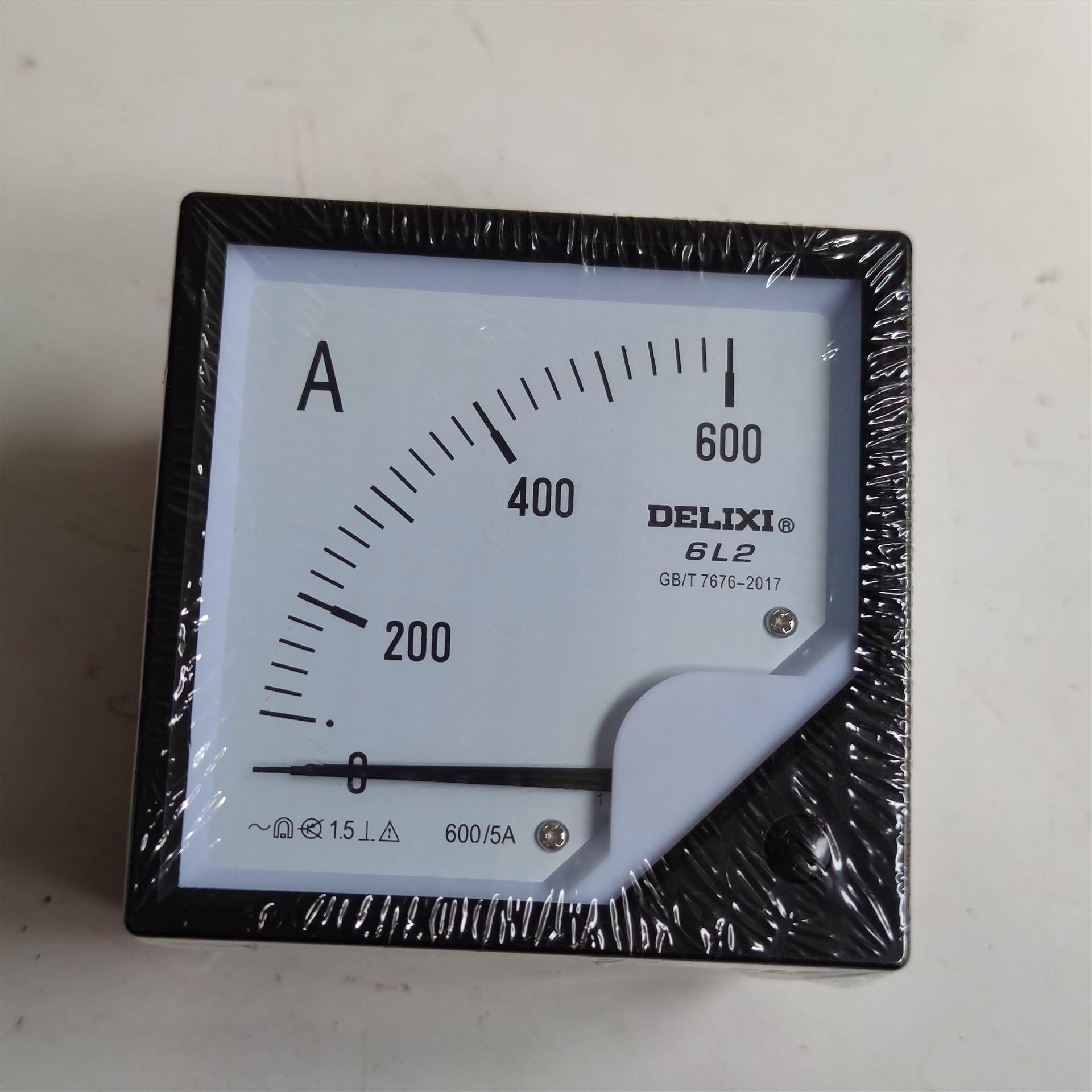 德力西电流表6l2a600指针式电流电压测量表德力西仪表