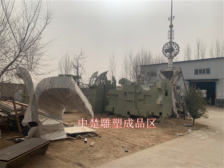 抽像城市不锈钢雕塑