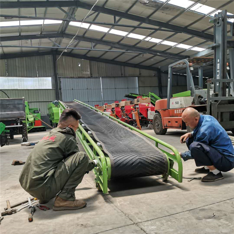 快递装卸皮带输送机定做大倾角爬坡传送带