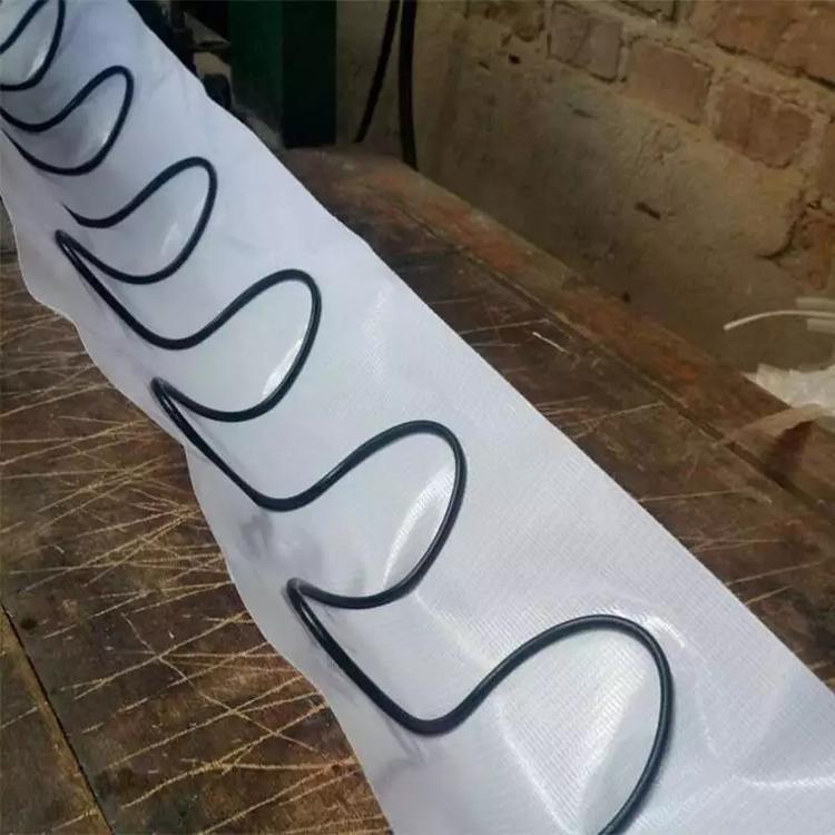 朔涵型软式半圆排水管弹簧半圆管排水盲管隧道用pvc半圆管