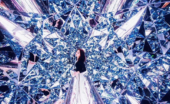 商场人气拍照万花筒通道钻石隧道设备租赁