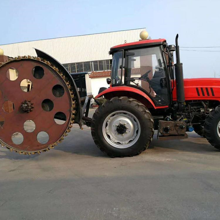 拖拉机带圆盘开沟机 埋管道开槽机 三点悬挂式挖槽机