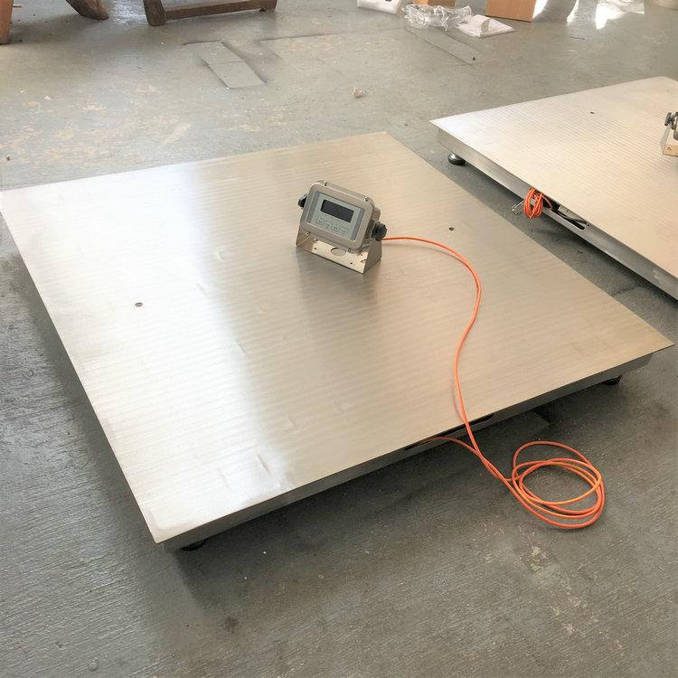 贵州304不锈钢小地磅生产SCS1T电子秤 1500kg食品厂电子磅秤