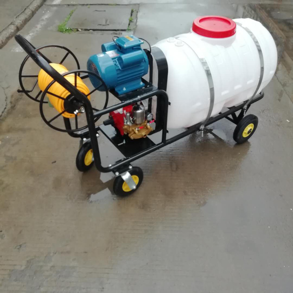 畜牧养殖场清洗消毒车 160l喷雾器 四轮推车消毒机