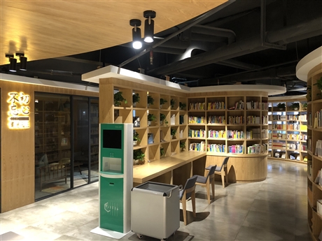 智慧图书馆图书馆便捷移动还书箱