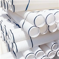 海晨供应 打孔波纹管 白色波纹管 单壁塑料波纹管规格齐全