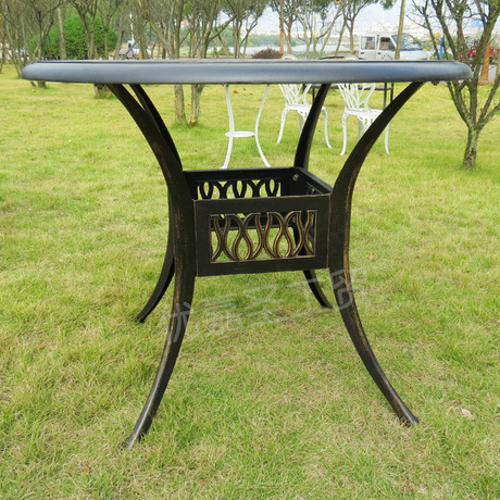 户外庭院铸铝休闲桌椅 室外花园金属桌椅 户外露台阳光房桌椅