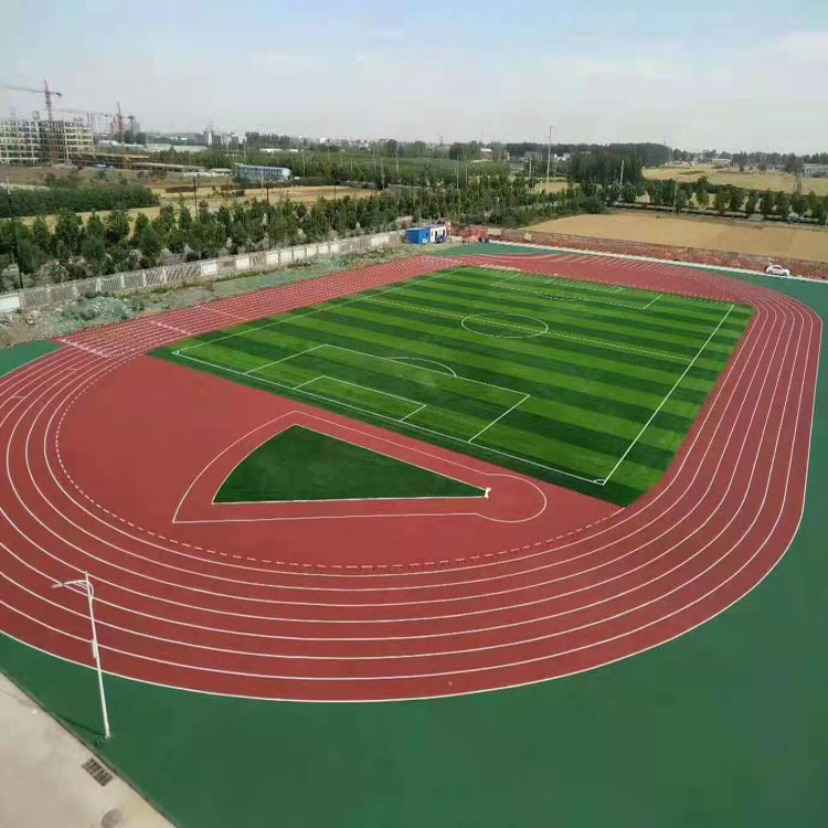 学校运动场定制 透气塑胶跑道价格 塑胶跑道生产厂家