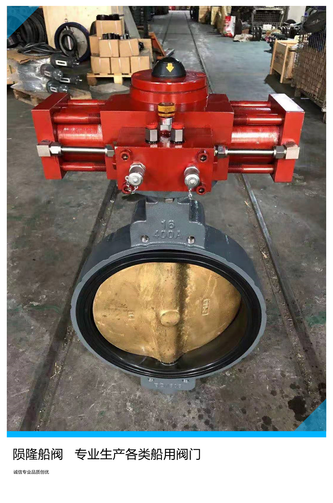 船用液动控制铜板浸没式蝶阀ccs产品认证