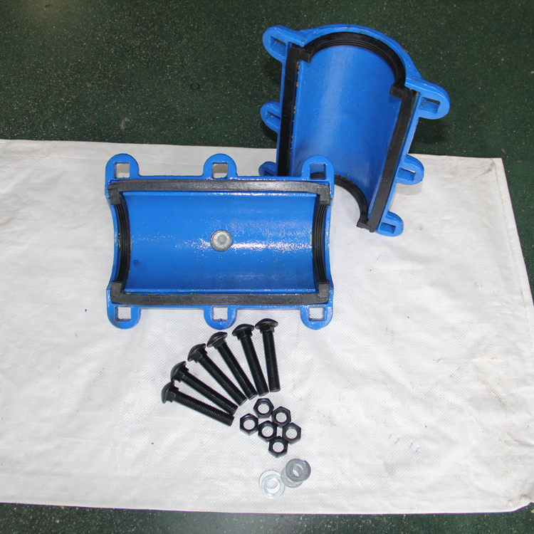 快速堵漏器补漏器球墨铸铁哈夫节江皓阀门300长型堵漏器