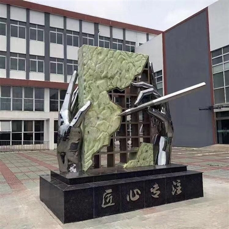 河南不锈钢校园雕塑定制