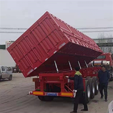 13米三桥侧翻半挂车 9米自卸半挂车销售报价