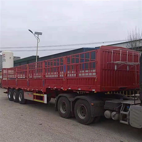 2021年实施 碟刹桥高栏半挂车 气囊桥对开门花栏半挂车落户