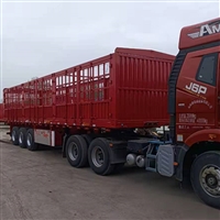 三桥高栏半挂车 鹅颈式对开门花栏运输车 型号齐全