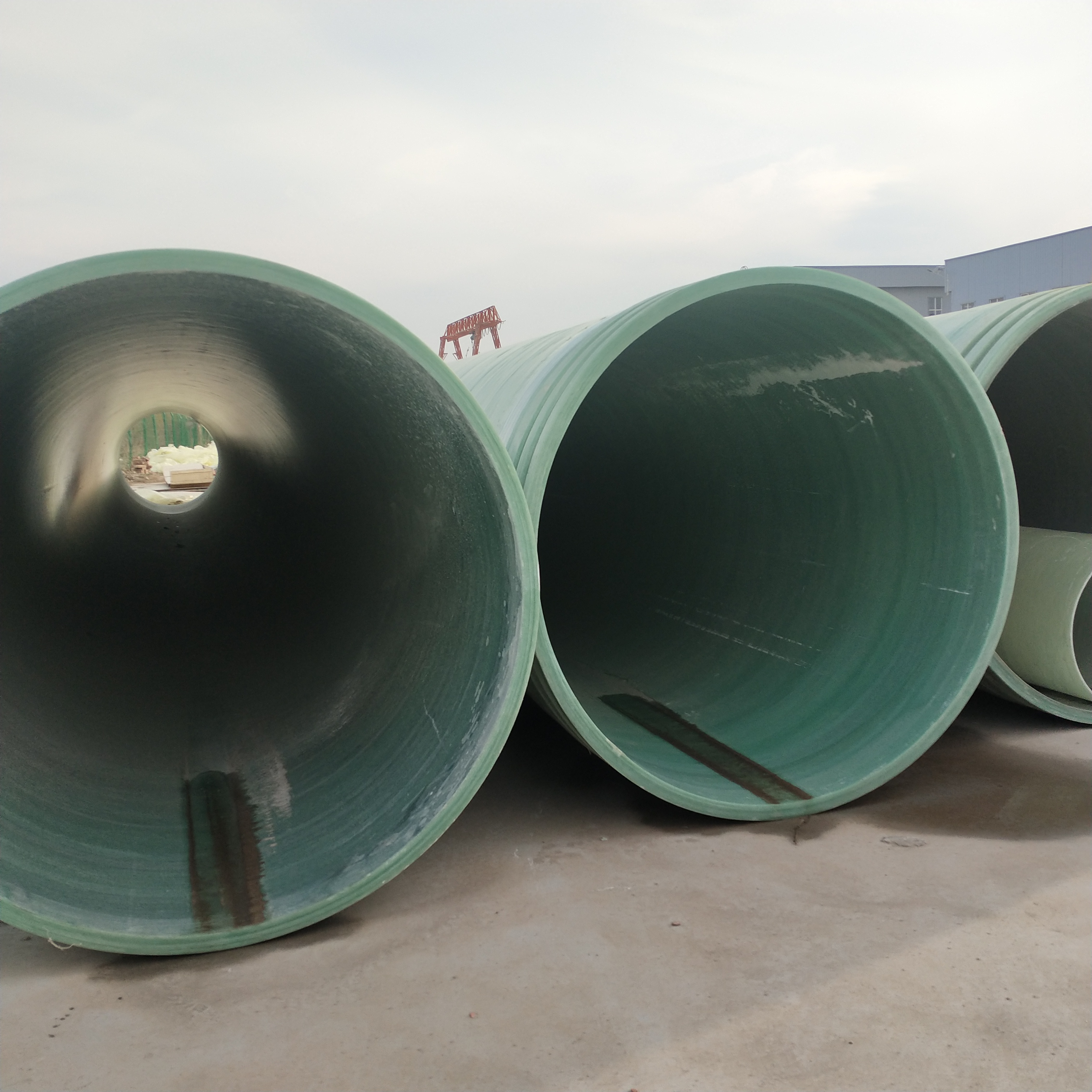 玻璃钢纤维缠绕管 厂家定制 强度高 耐腐蚀 5mm                污水