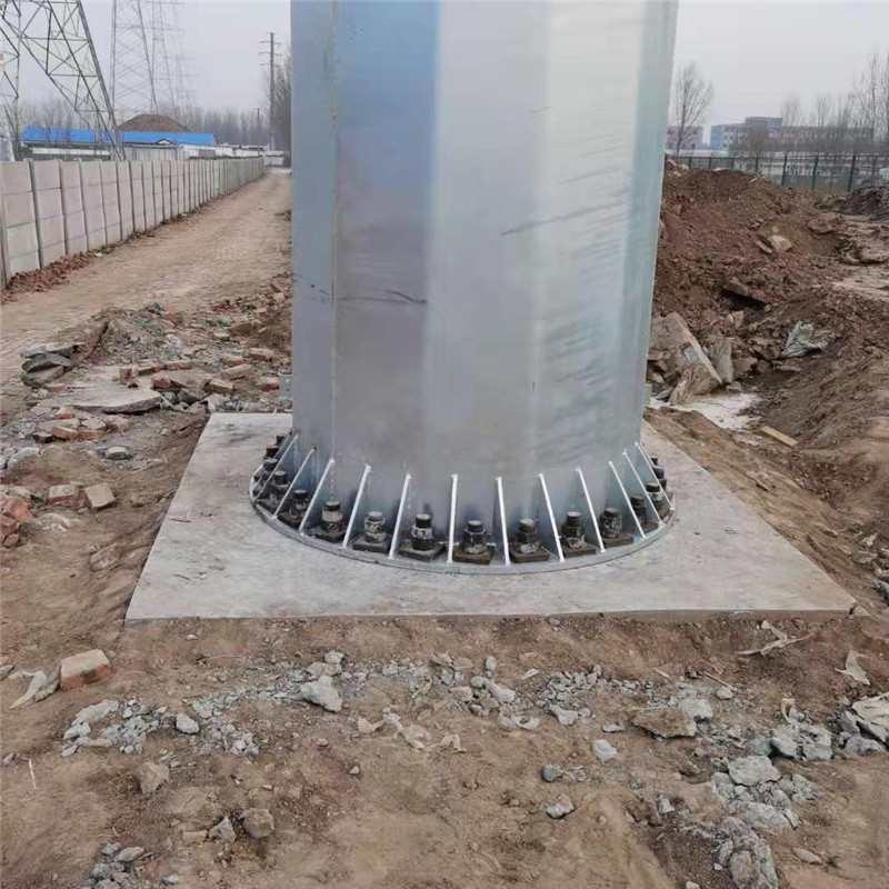 厂家承接15米电线杆钢桩基础打桩转角钢杆价格钢结构电杆