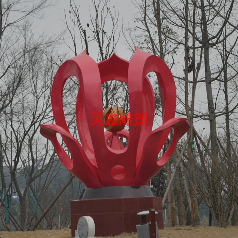 不锈钢广场景观紫荆花