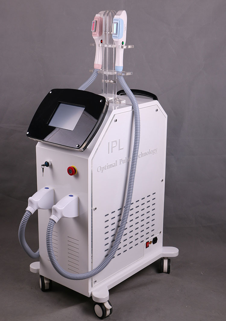 立式双枪360磁光脱毛仪脱腋毛美容