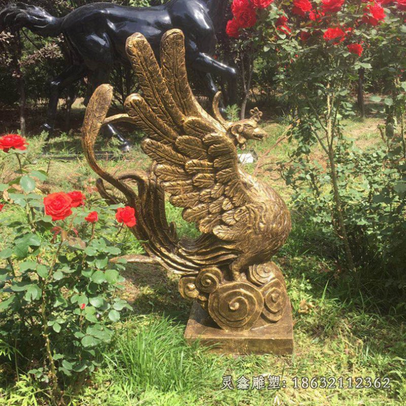 凤凰景观校园铜雕