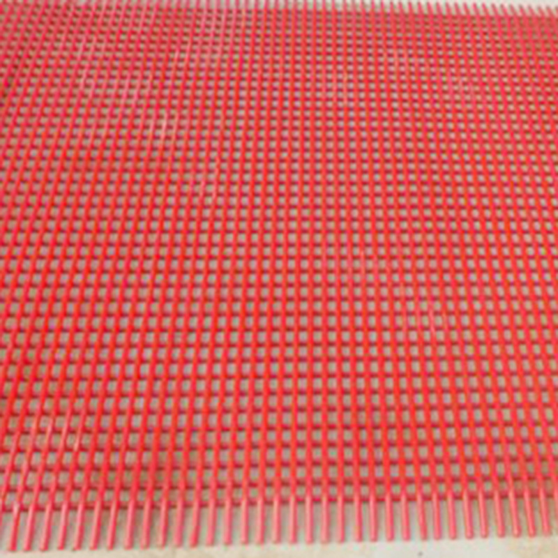 聚氨酯棒条筛网聚氨酯条缝筛网好处红色棒条筛网定制厂家