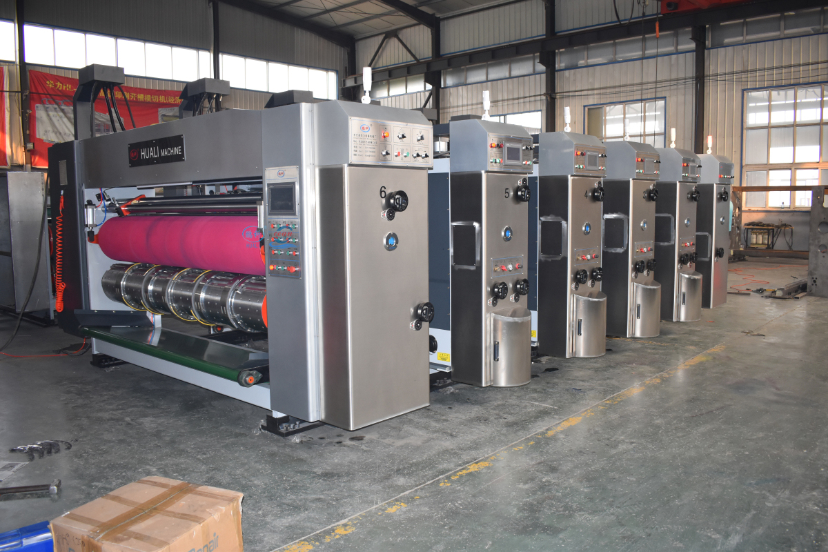 高速水墨印刷四色圆模机 瓦楞纸箱彩箱圆模纸箱 机械设备