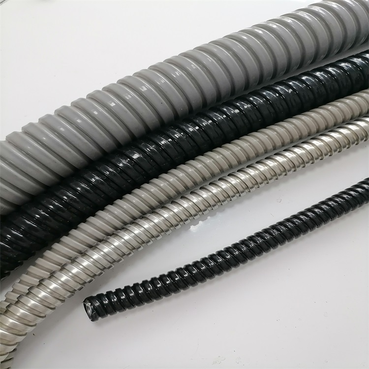 披覆单扣金属软管Φ20金属包塑蛇形软管304316材质